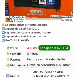 Smart TV 50¨ Onn
