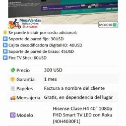 Smart TV Hisense 40¨