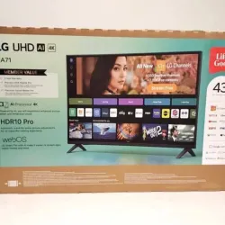 Smart TV  LG UHD AI UA7100 4K de 43 pulgadas