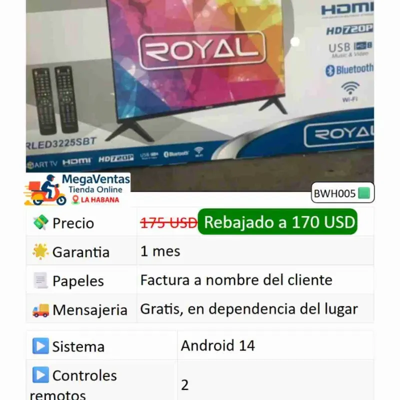 Smart TV Royal 32¨