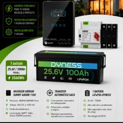 Sumry 4kW + 1x bat de 25.6V 100 Ah