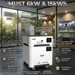 Todo en 1 MUST 6KW + 15KWh