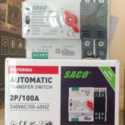 Transfer Automático de 2 Polos, 220V 100A