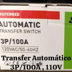 Transfer Automático de 3 Polos 100A, 110V