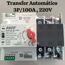 Transfer Automático de 3 Polos 100A, 220V
