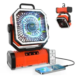 Ventilador de camping recargable Super RGB G70 Pro