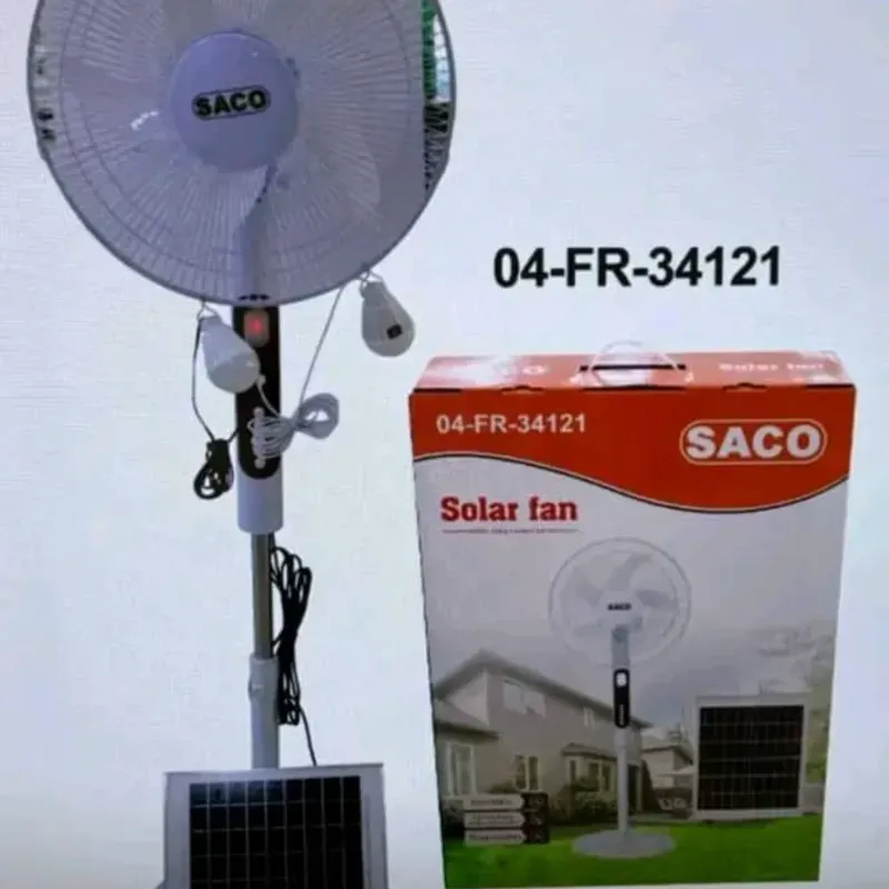 Ventilador Recargable SACO con Panel Solar 