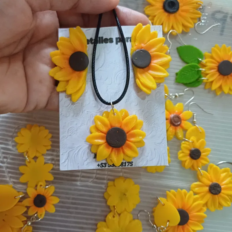 Set de collar y arete 800 cup