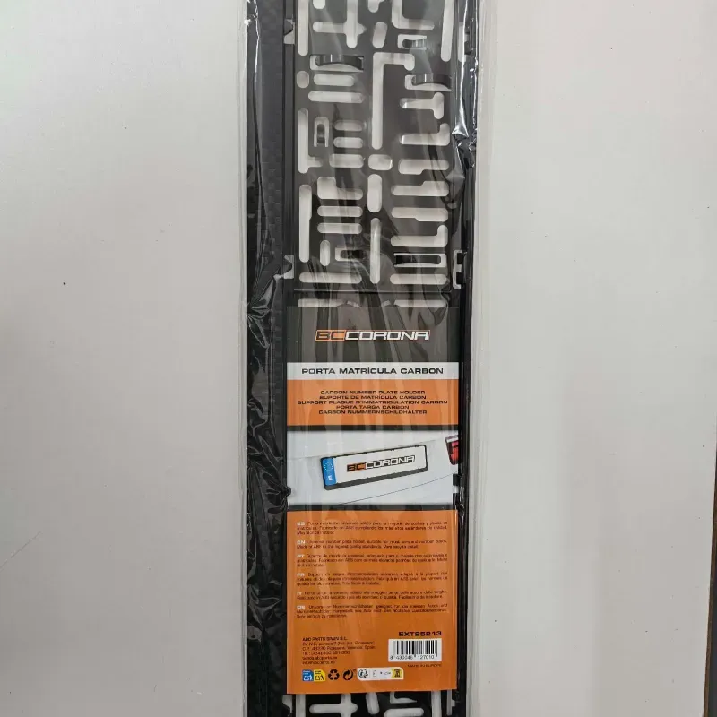 PORTA MATRICULA CARBONO