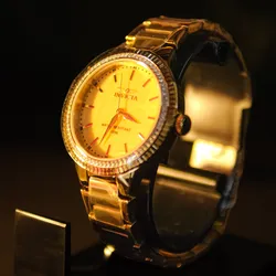 Invicta Angel Unisex Watch w/ Mother of Pearl Dial - 38mm. Gold (50646)