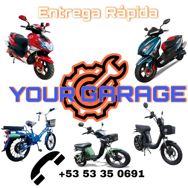 En Your Garage, llevamos años siendo el punto de referencia para los amantes de las motos en La Habana, Cuba. Nuestra tienda es mucho más que un negocio: es un espacio donde la innovación, la tradición y la potencia se encuentran.
* Motos de combustión.
* Motos eléctricas modernas.
* Triciclos híbridos, eléctricos y de gasolina.

Your Garage – Donde la pasión por las dos ruedas cobra vida

