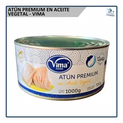 Atún Premium en Aceite Vegetal - Vima (1.0Kg)