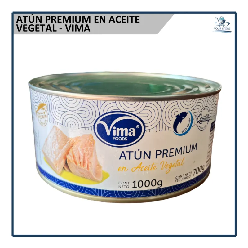Atún Premium en Aceite Vegetal - Vima (1.0Kg)