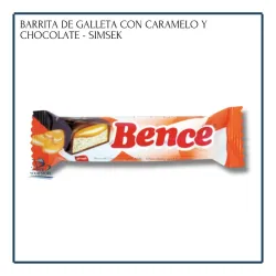 Barrita de Galleta con Caramelo y Chocolate - Bence (40g)