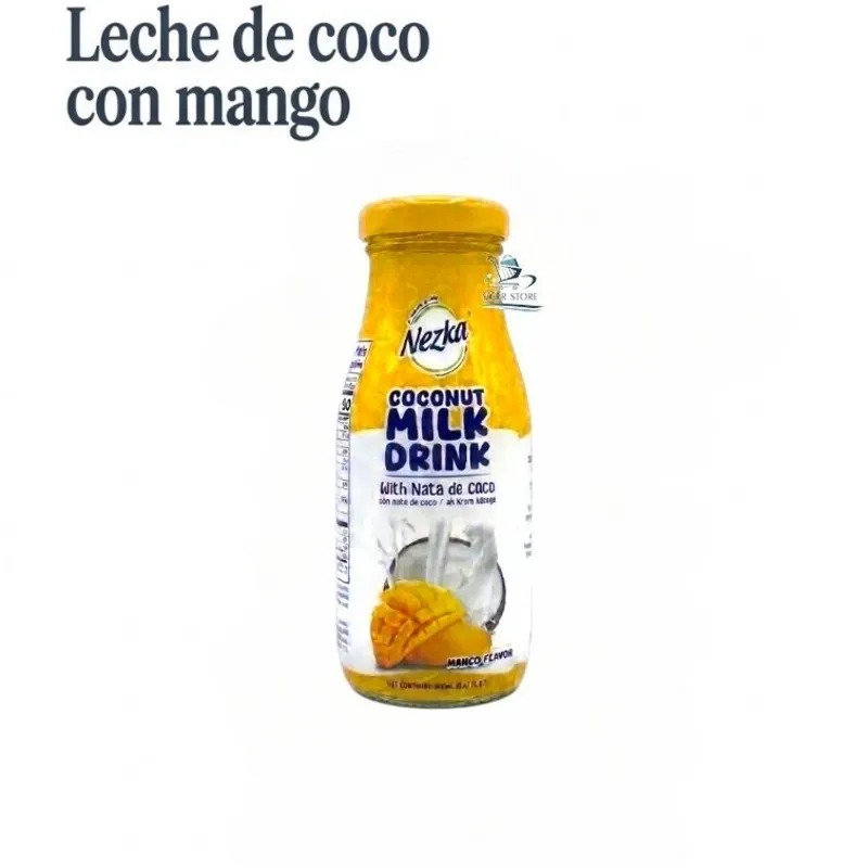 Bebida de Leche de Coco con Mango y Nata de Coco Nezka - 290 ml