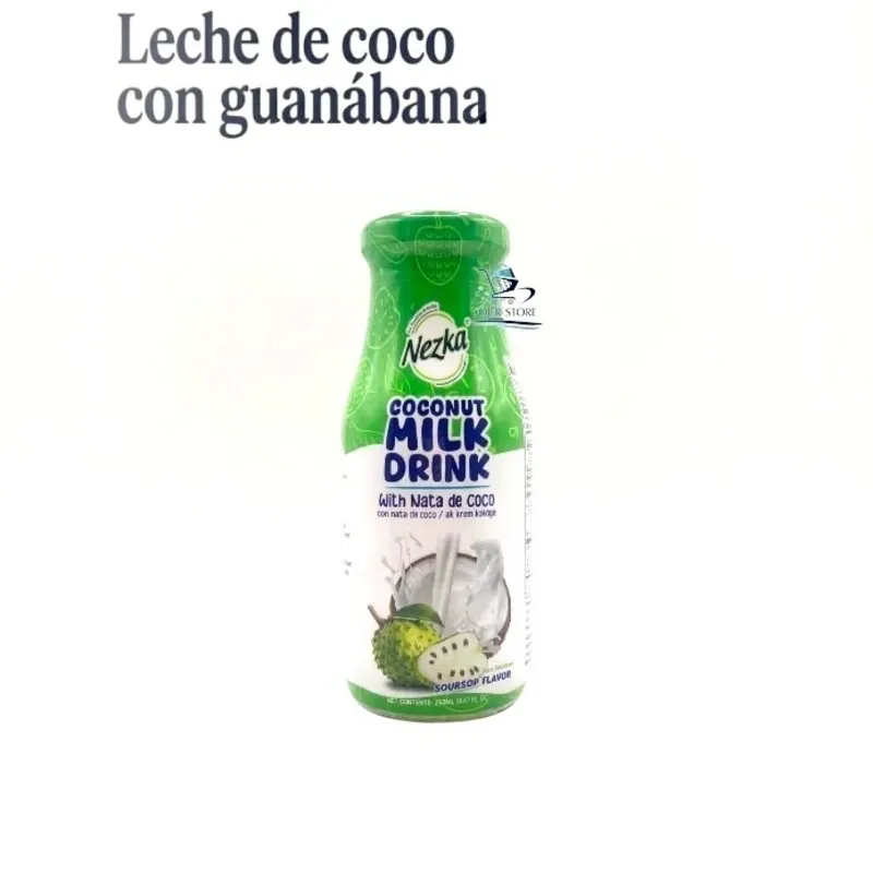 Bebida de Leche de Coco con Guanábana y Nata de Coco Nezka - 290 ml