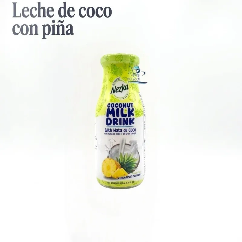Bebida de Leche de Coco con Piña y Nata de Coco Nezka - 290 ml