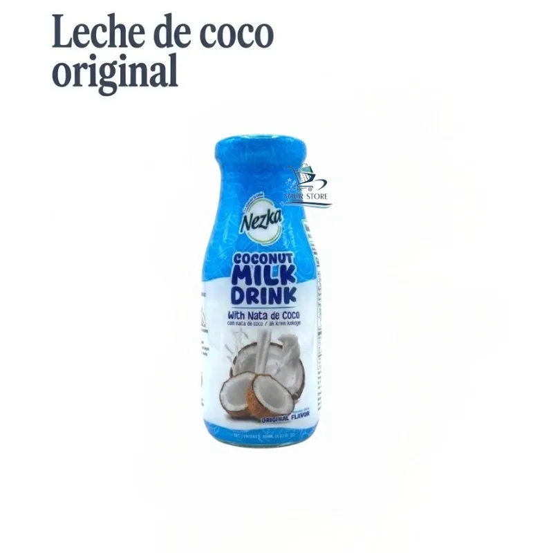 Bebida de Leche de Coco Original con Nata de Coco Nezka - 290 ml