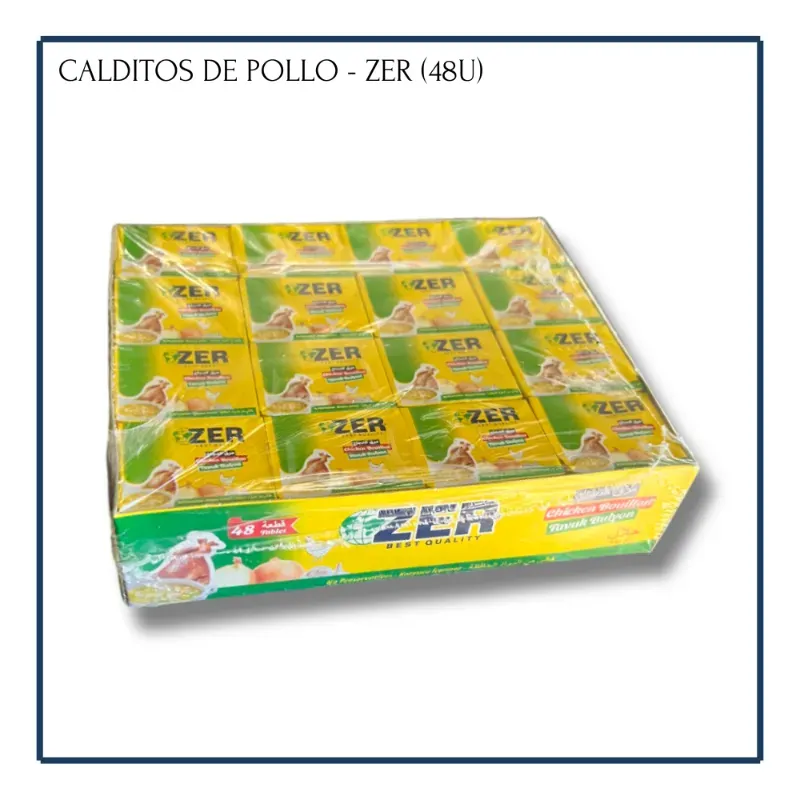 Caldo de Pollo con cebolla y Ajo - Zer (48u)