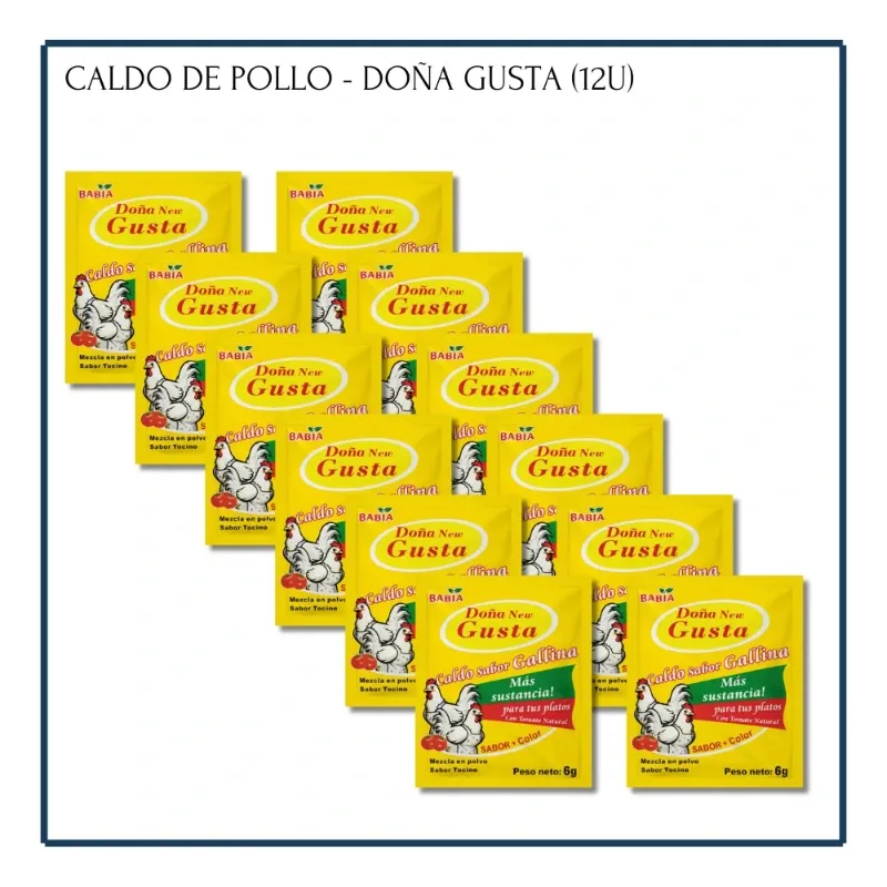 Caldo de Pollo - Doña Gusta (12u)