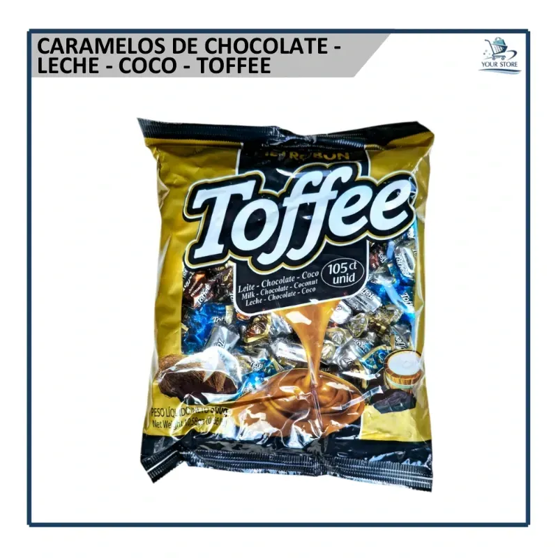 Caramelos Leche - Chocolate - Coco 105u (300g) 