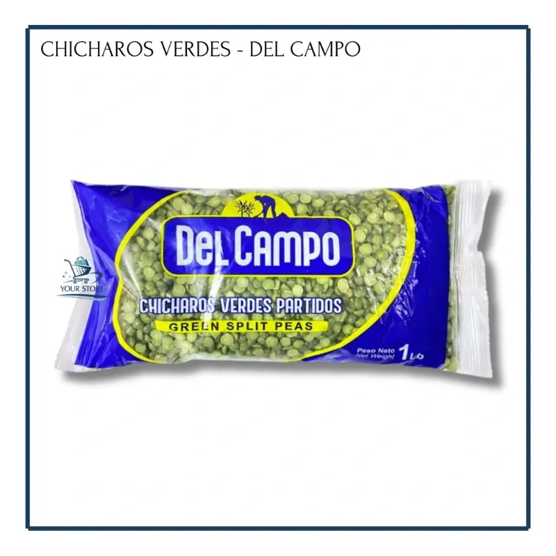 Chicharos Verdes Partidos - Del Campo (1Lb)