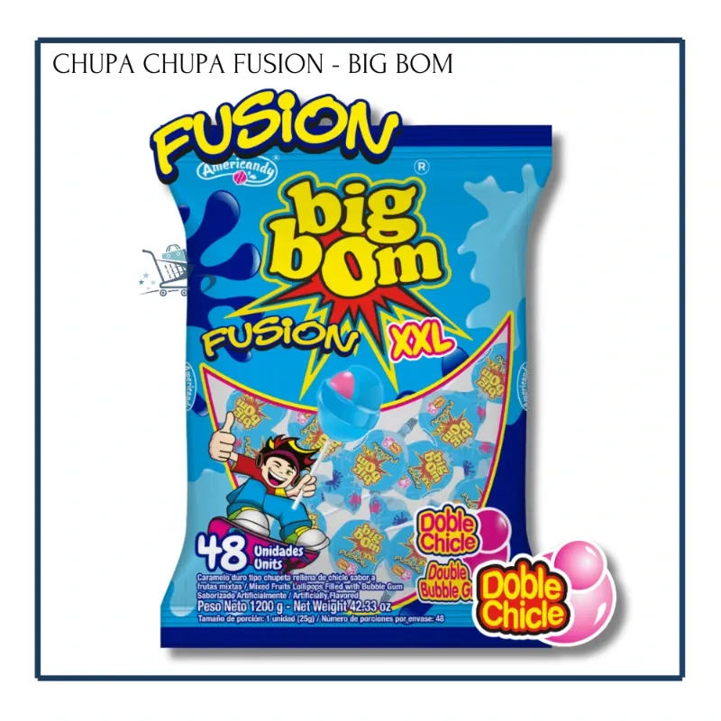 Chupa Chupas Fusion - Big Bom XXL (48u)