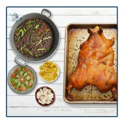 Comida Criolla con Cerdo Asado (10 Personas)