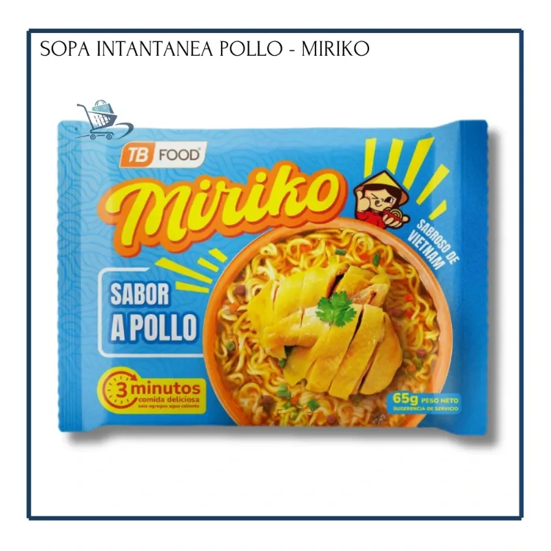 Sopa Instantánea de Pollo - Miriko (65g)