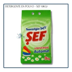 Detergente en Polvo Universal - Sef (9.0Kg)