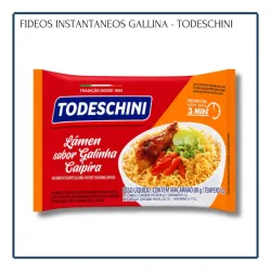 Fideos Instantáneos Sabor Gallina Campesina - Todeschini (85g)