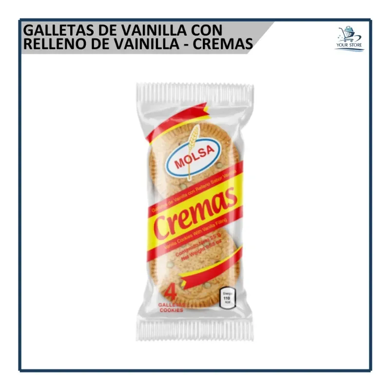 Galletas Cremas de Vainilla (22g)