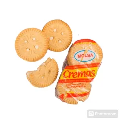 Galletas cremas sabor vainilla (u)