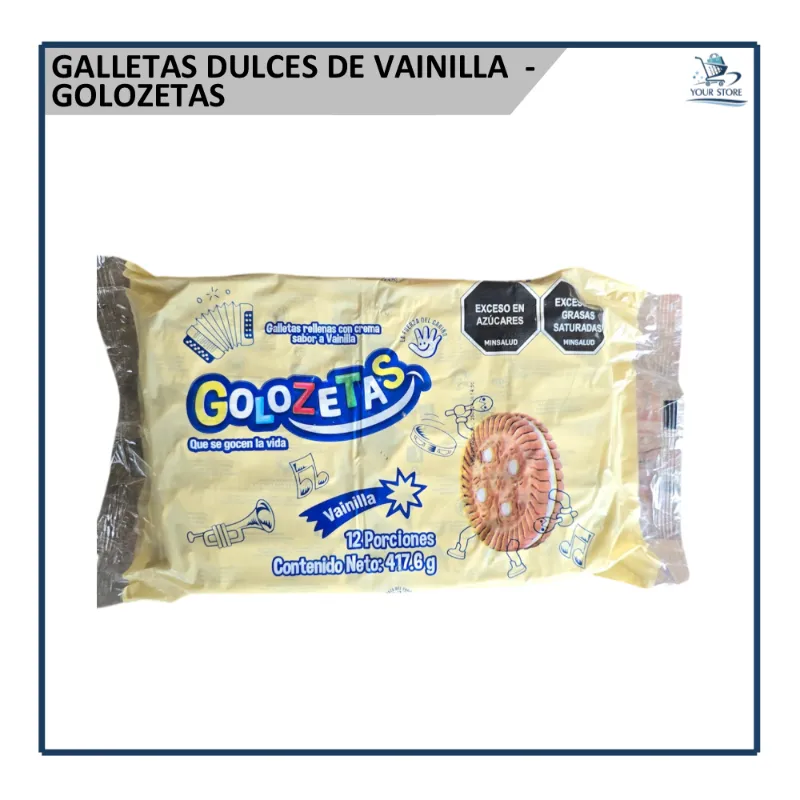Galletas de Vainilla - Golozetas (417.6g) 