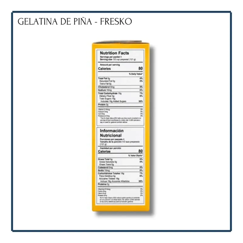 Gelatina de Piña - Fresko (85g)