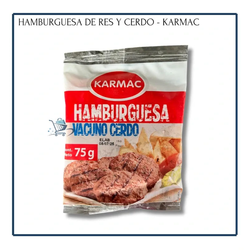 Hamburguesa de Res y Cerdo - Karmac (75g)
