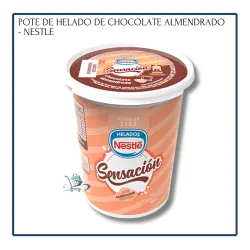 Pote de Helado Chocolate Almendrado - Nestlé (450ml)