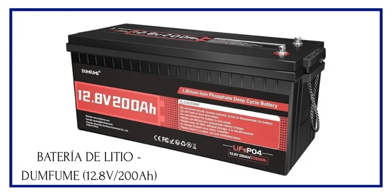Batería de Litio - Dumfume (12v/200Ah)