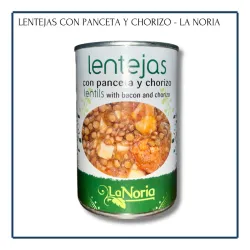 Lentejas con panceta y chorizo - La Noria (420g)