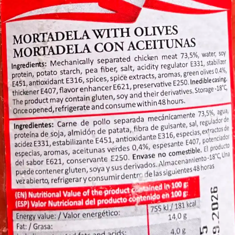 Mortadella con Aceitunas - Polskamp (400g)