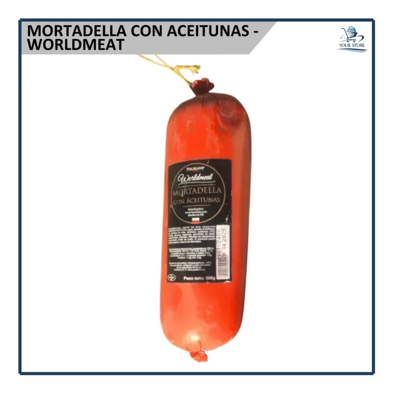 Mortadella de Pollo con Aceitunas - Worldmeat (500g)