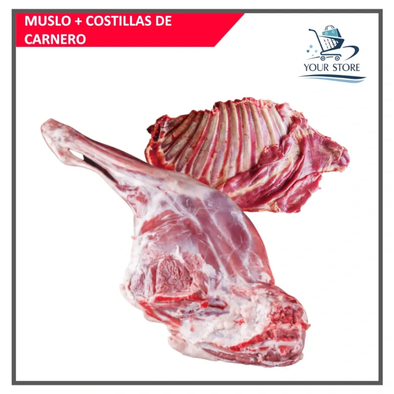 Muslo de Carnero + Costillas (8.0Lb)