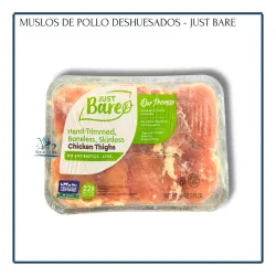 Muslos de Pollo Deshuesados y Sin Piel - Just BARE (2.75 lb)