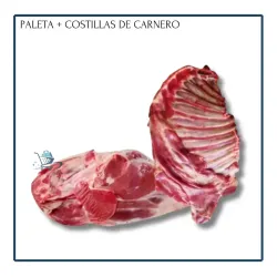 Paleta de Carnero + costilla (8.2Lb)