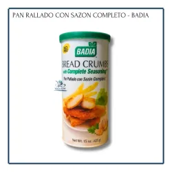 Pan rallado con sazón completo - Badia (425g)