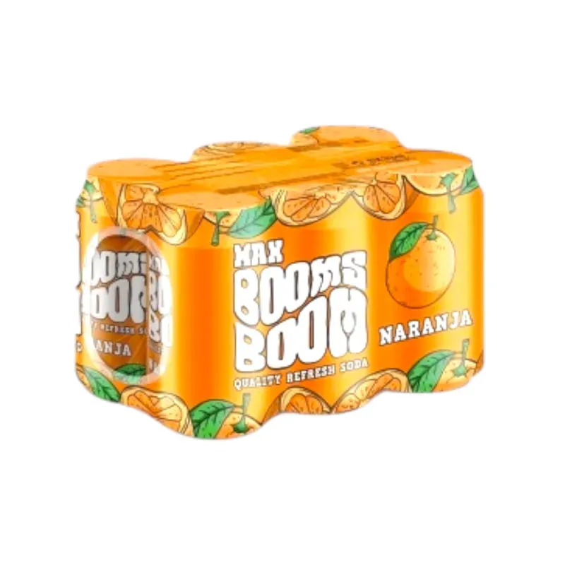 Refresco de naranja BOOMS 6u