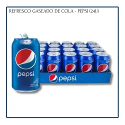 Refresco Gaseado de Cola - Pepsi 300ml (24u)