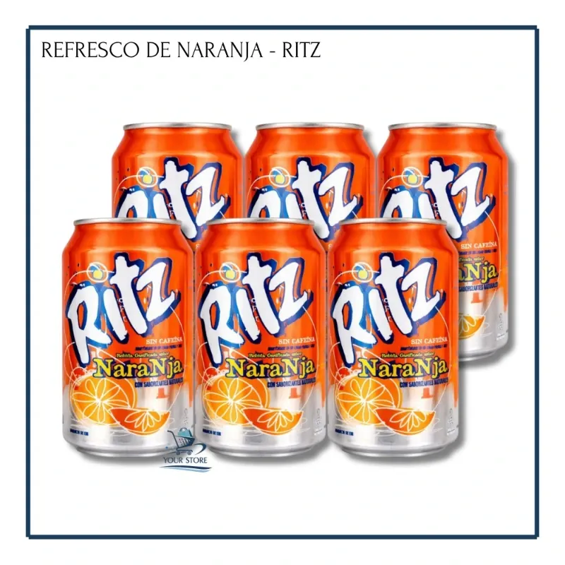 Refresco Gaseado de Naranja - Ritz (6u)