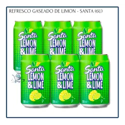 Refresco Gaseado Limón - Santa 330ml (6u)