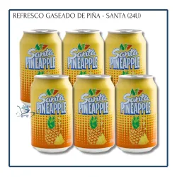 Refresco Gaseado Piña - Santa 330ml (6u)